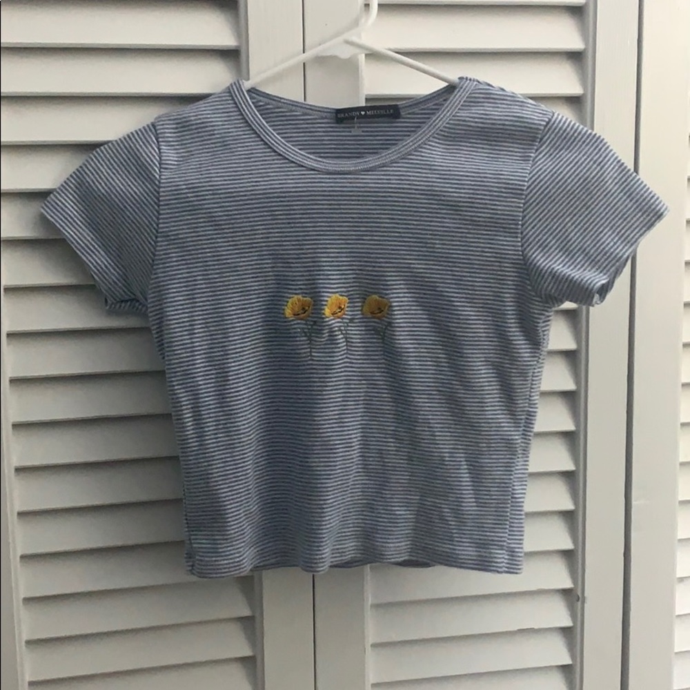 Barely worn brandy Melville poppy top